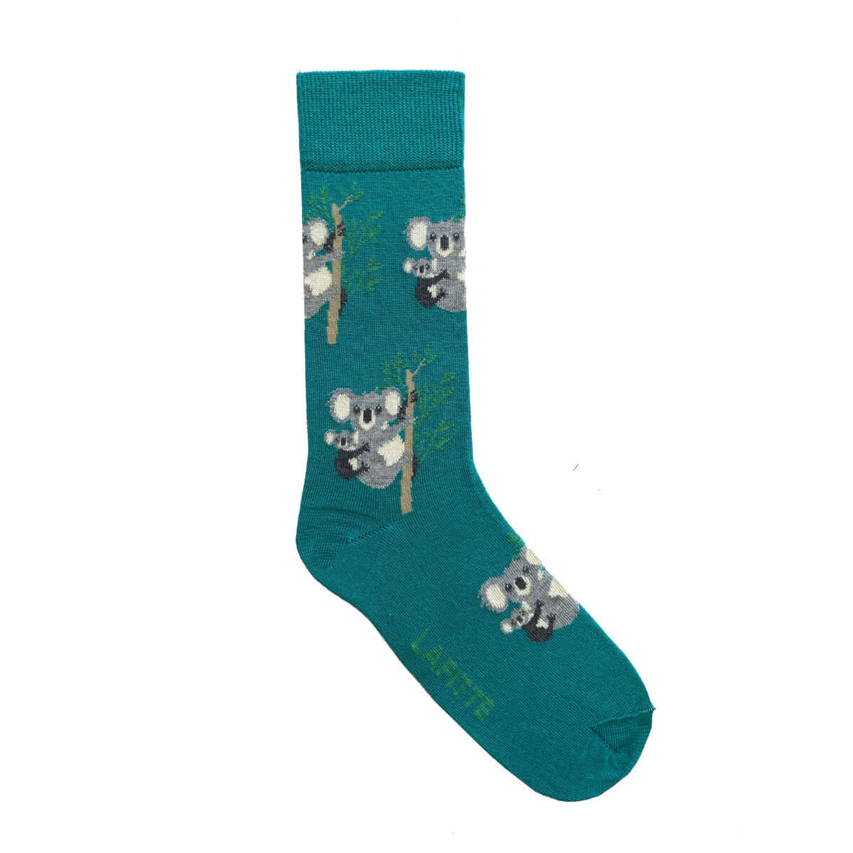 Koala Crew Socks. Green bamboo socks with koala design from endangered Australian animals rang