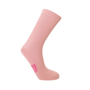 Rib Crew Socks | Cotton | AUSTRALIAN MADE | Pink