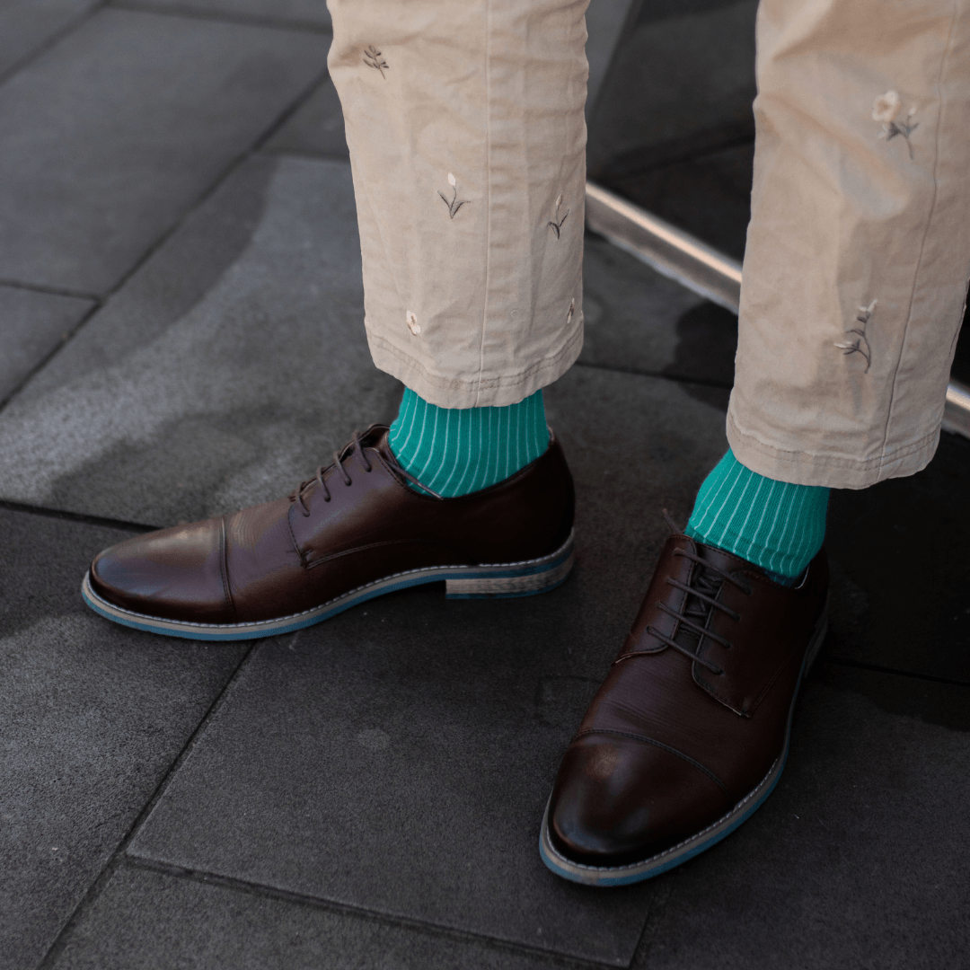 Rib Crew Socks | Cotton | AUSTRALIAN MADE | Jade