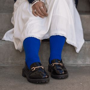 Rib Crew Socks | Cotton | AUSTRALIAN MADE | Royal