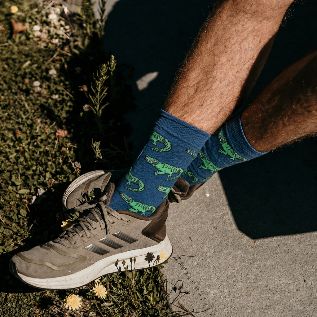 Crocodile Crew Socks | Cotton | AUSTRALIAN MADE