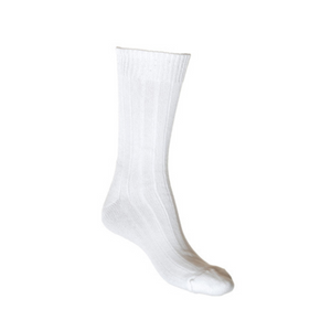 white bamboo cushion foot socks for men and women aus