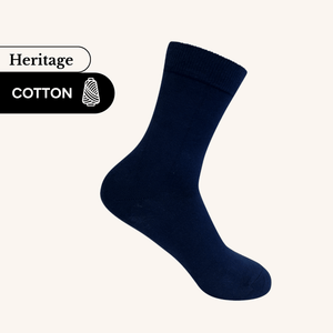 Heritage Crew Socks | Cotton | AUSTRALIAN MADE | Navy