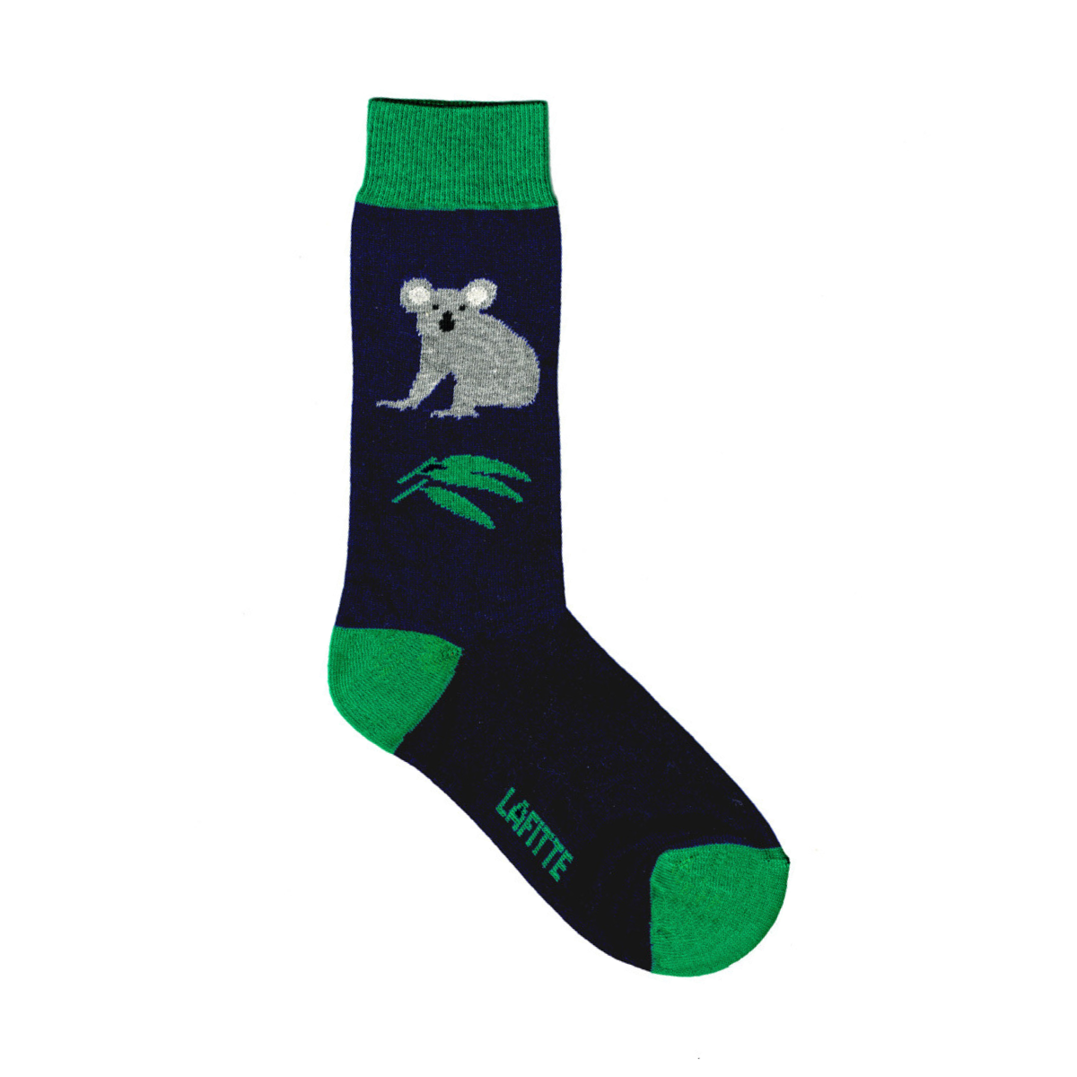 black and green koala crew socks for men children aus