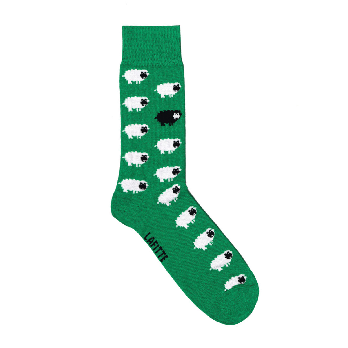 green mens crew socks with sheep aus