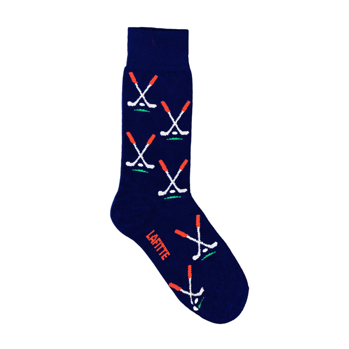 navy mens cotton crew socks with golf clubs aus