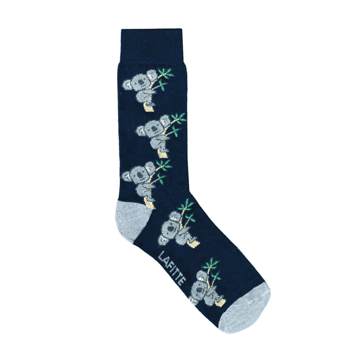 mens crew socks navy with koalas aus