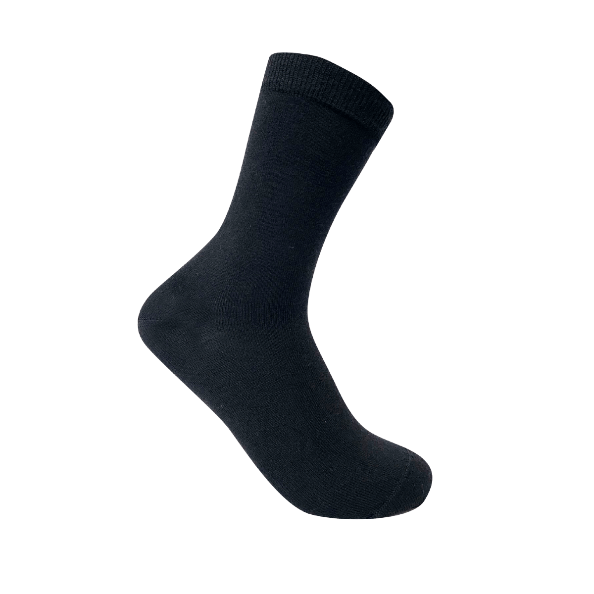 Australian merino wool crew socks in black