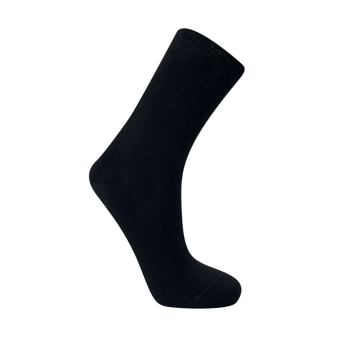 Australian merino wool crew socks in black
