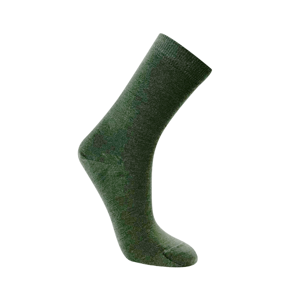 Australian merino wool crew socks in dark green 